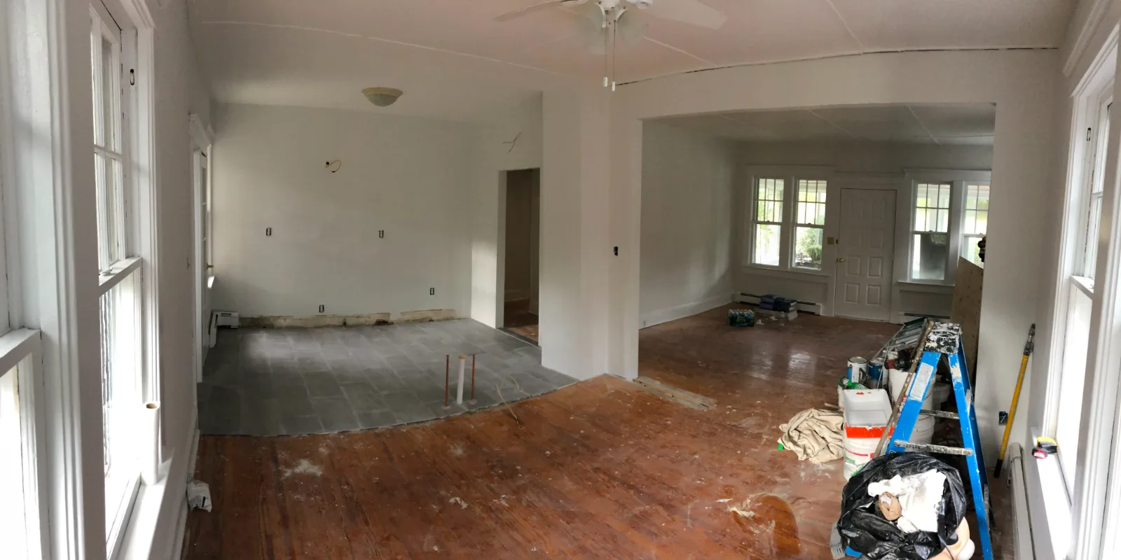 Main floor stripped